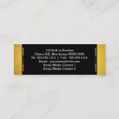 Afstuderen Klasse Foto Intro-kaart invoegen Contactkaartje (Achterkant)