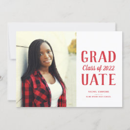 Afstuderen Klasse Gestapeld Modern Type Aankondiging