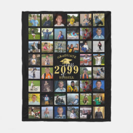 Afstuderen Klasse Jaar 44 Fotogeheugenpendop Fleece Deken