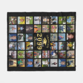 Afstuderen Klasse Jaar 44 Fotogeheugenpendop Fleece Deken (Voorkant (Horizontaal))