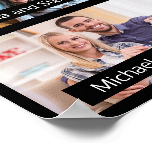 Afstuderen klasse jaar aangepaste foto poster (Hoek)