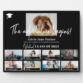 Afstuderen klasse jaar aangepaste fotocollage fotoplaat