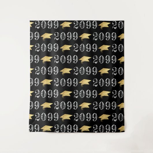 Afstuderen Klasse Jaar Patroon Uw Colour Backdrop Wandkleed (Voorkant)