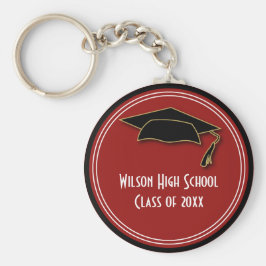 Afstuderen Klasse Keepomwille School Color Sleutelhanger