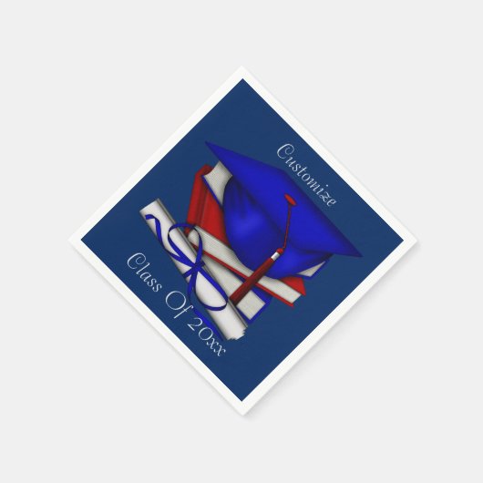 Afstuderen & Klasse Reünie Pet & Diploma Servetten (Hoek)