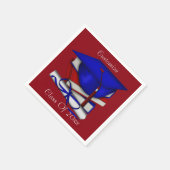 Afstuderen & Klasse Reunion Pet & Diploma Napkins  Servetten (Hoek)