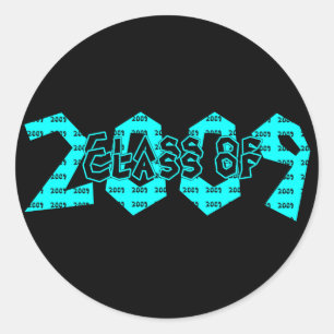 Afstuderen Klasse van 2009 Blauwgroen Sticker