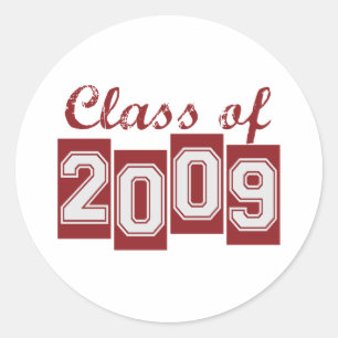 Afstuderen Klasse van 2009 Ronde Sticker
