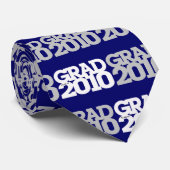 Afstuderen Klasse van 2010 Blauw Stropdas (Opgerold)