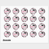 Afstuderen Klasse van 2011 Zebra Print Sticker (Vel)