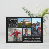 Afstuderen Klasse van 2019 4-Fotopartij Kaart (Staand voorkant)