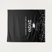 Afstuderen KLASSE VAN 2020 Confetti Foto Achtergro Wandkleed (Voorkant (horizontaal))