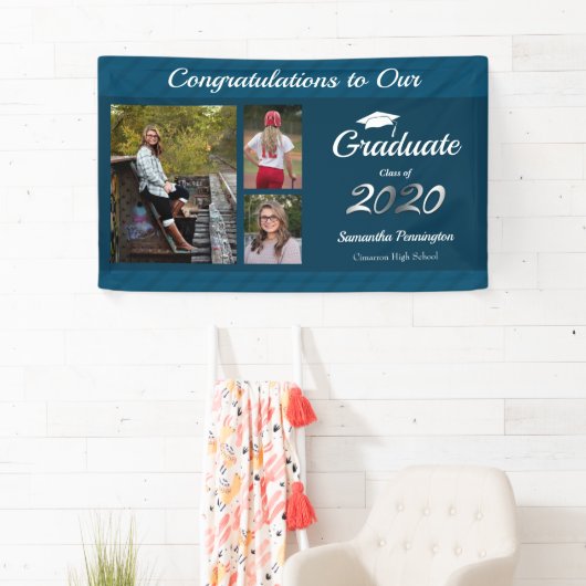 Afstuderen Klasse van 2020 Foto Collage Spandoek (Insitu)