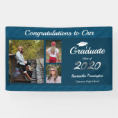 Afstuderen Klasse van 2020 Foto Collage Spandoek (Horizontaal)