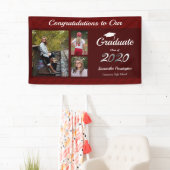 Afstuderen Klasse van 2020 Foto Collage Wine Spandoek (Insitu)