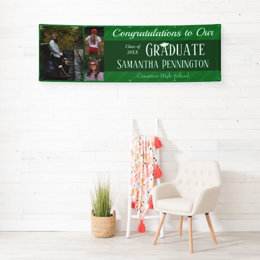 Afstuderen Klasse van 2021 Fotocollage Spandoek (Insitu)