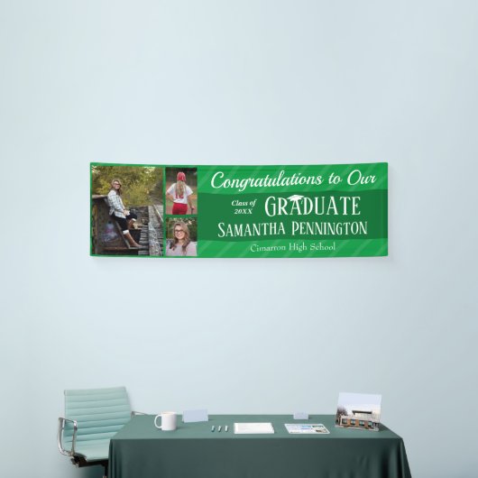 Afstuderen Klasse van 2021 Fotocollage Spandoek (Beurs)