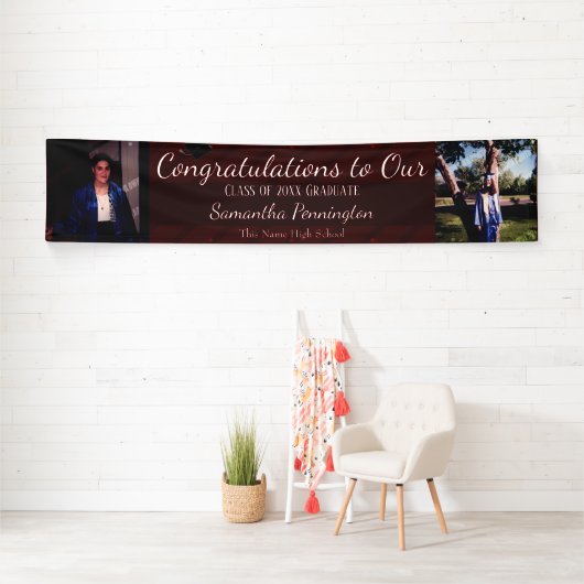 Afstuderen Klasse van 2021 Fotocollage Spandoek (Insitu)