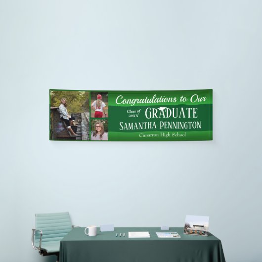 Afstuderen Klasse van 2021 Fotocollage Spandoek (Beurs)