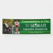 Afstuderen Klasse van 2021 Fotocollage Spandoek (Horizontaal)