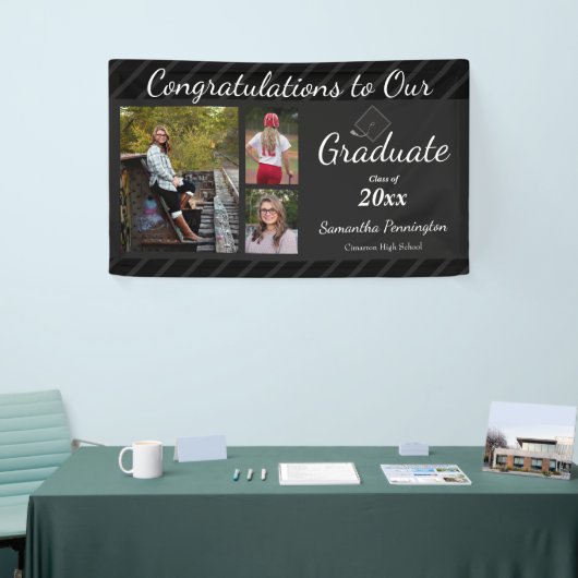 Afstuderen Klasse van 2021 Fotocollage Spandoek (Beurs)