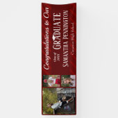 Afstuderen Klasse van 2021 Fotocollage Spandoek (Verticaal)