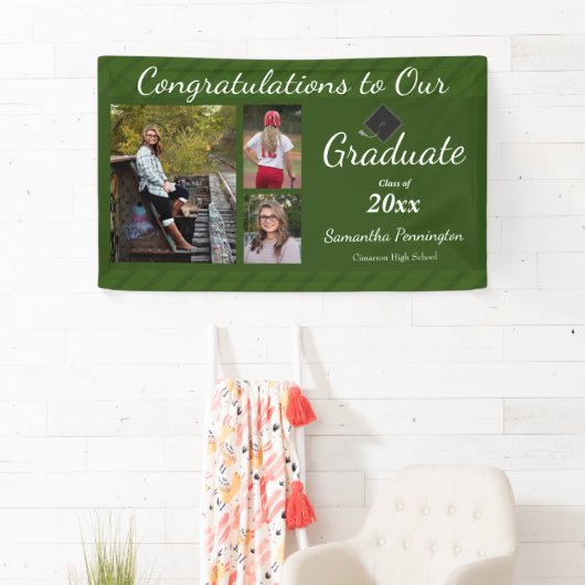 Afstuderen Klasse van 2021 Fotocollage Spandoek (Insitu)