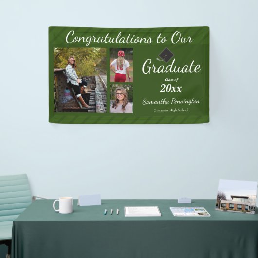 Afstuderen Klasse van 2021 Fotocollage Spandoek (Beurs)