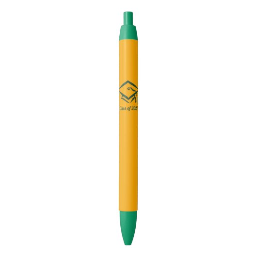 Afstuderen Klasse van 2021 GLDGRN Zwarte Inkt Pen (Voorkant Verticaal)