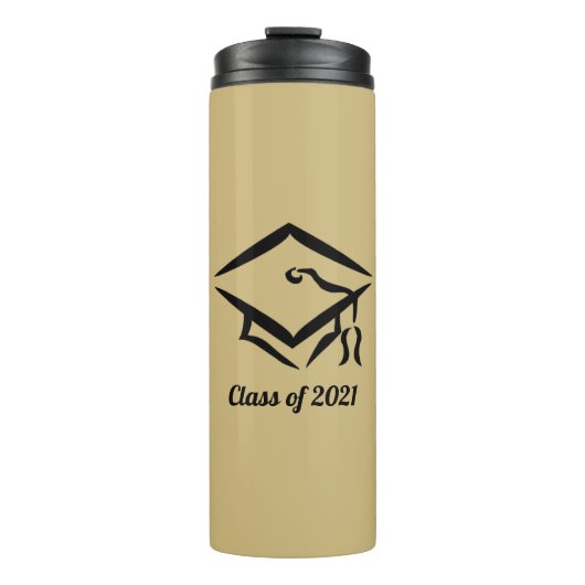 Afstuderen Klasse van 2021 GLMBLK Thermosbeker (Voorkant)