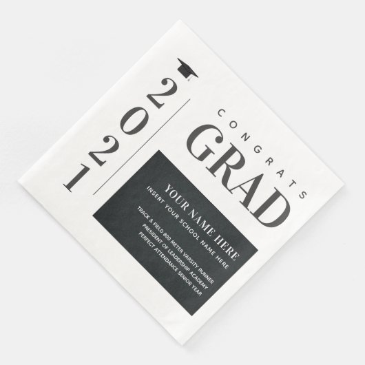 Afstuderen Klasse van 2021 Leuke Feiten Modern Servet (Hoek)