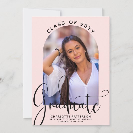 Afstuderen Klasse van 2022 Afstuderen foto Kaart (Voorkant)