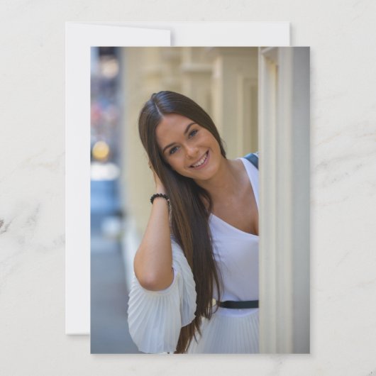 Afstuderen Klasse van 2022 Afstuderen foto Kaart (Achterkant)