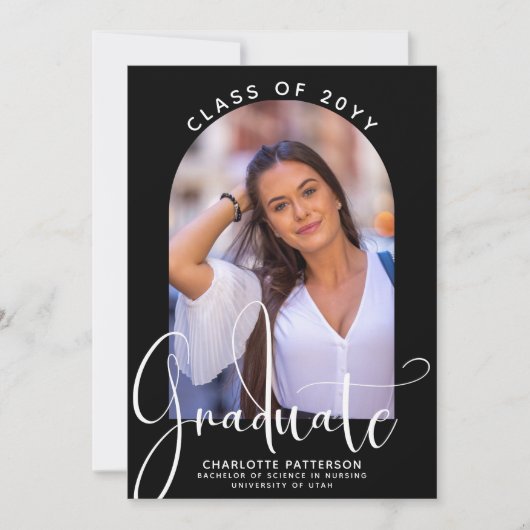 Afstuderen Klasse van 2022 Afstuderen foto Kaart (Voorkant)