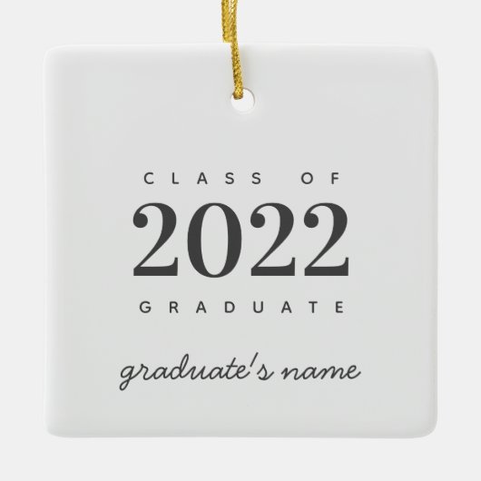 Afstuderen Klasse van 2022 Afstuderen Keepomwille Keramisch Ornament (Voorkant)