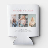 Afstuderen Klasse van 2022 Fotocollage Roze Blikjeskoeler (Achterkant)