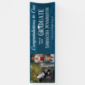 Afstuderen Klasse van 2022 Fotocollage Spandoek (Verticaal)