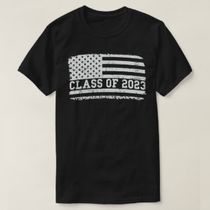 Afstuderen Klasse van 2023  Amerikaanse vlag T-shirt