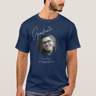 Afstuderen Klasse van 2024 Blue Photo Afstuderen M T-shirt