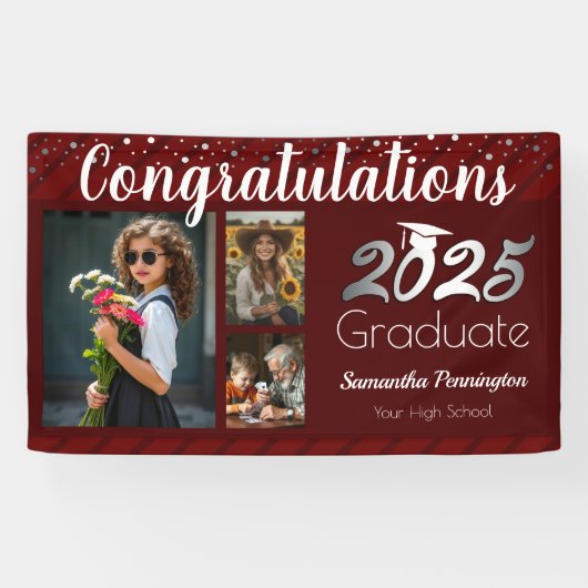 Afstuderen Klasse van 2024 Fotocollage Banner (Horizontaal)