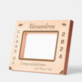 Afstuderen Klasse van 2024 Gefeliciteerd Wooden Gegraveerde Lijstjes (Links)