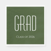 Afstuderen Klasse van 2024 Groen Servet (Voorkant)