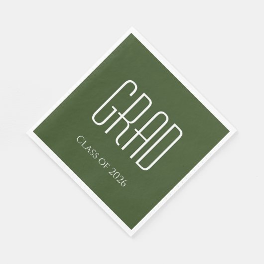 Afstuderen Klasse van 2024 Groen Servet (Hoek)