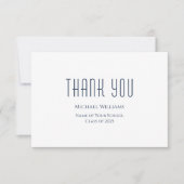 Afstuderen Klasse van 2024 Minimalistisch Bedankkaart (Voorkant)