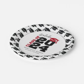 Afstuderen Klasse van 2024 Rood en Zwart Papieren Bordje (Gekanteld)