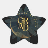 Afstuderen klasse van 2024 Script Ster Sticker (Voorkant)