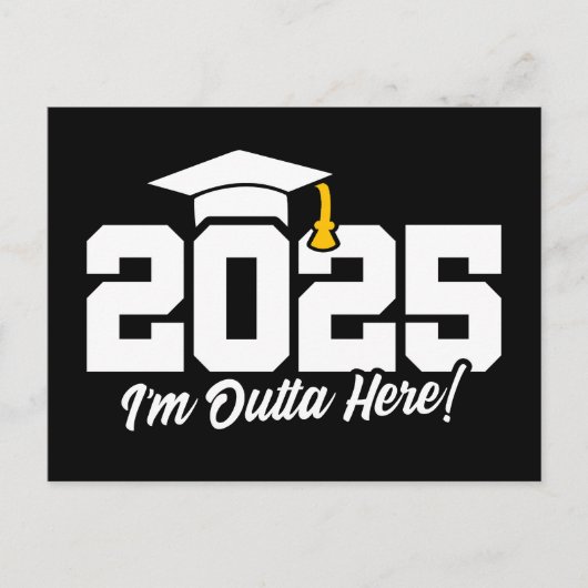 Afstuderen Klasse van 2025 Afstuderen Senior 2025 Briefkaart (Voorkant)