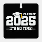 Afstuderen Klasse van 2025 Afstuderen Senior 2025 Metalen Ornament (Voorkant)