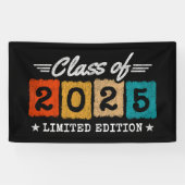 Afstuderen Klasse van 2025 Afstuderen Senior 2025 Spandoek (Horizontaal)