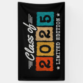 Afstuderen Klasse van 2025 Afstuderen Senior 2025 Spandoek (Verticaal)